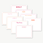 Lace Dot Border Flat Card Set