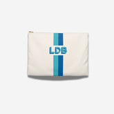 Double Stripe Monogram Clutch