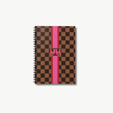 Check Monogram Stripe Notebook