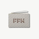 Geo Monogram Wristlet Clutch