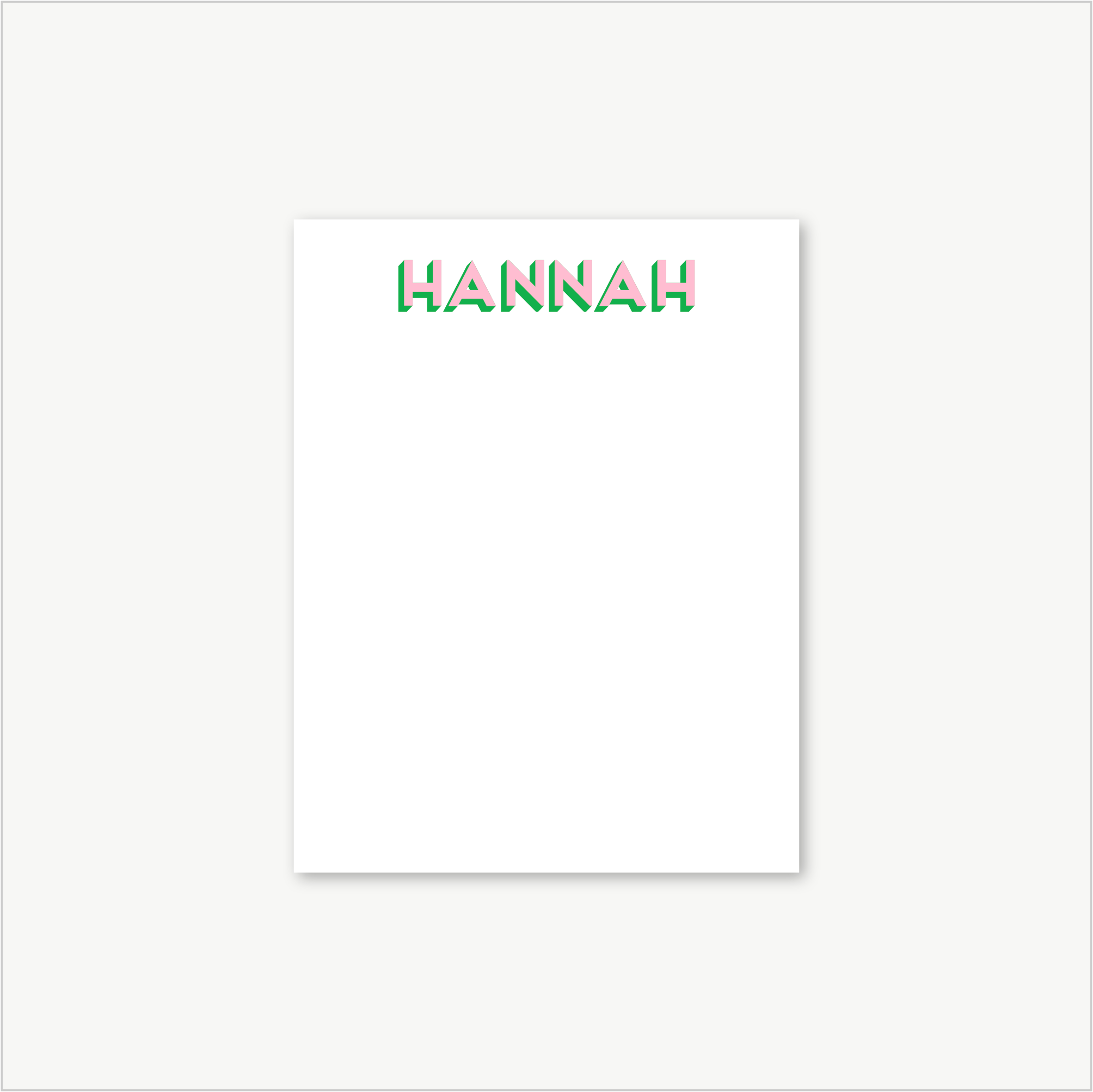 personalized name notepad, lined notepad, monogram stationary / stationary, teacher gift, to do list, grad gift, colorful stationery