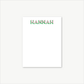 personalized name notepad, lined notepad, monogram stationary / stationary, teacher gift, to do list, grad gift, colorful stationery