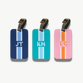 Monogram Stripe Luggage Tag