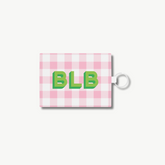 Gingham Monogram Card Holder