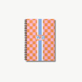 Checkerboard Monogram Stripe Notebook
