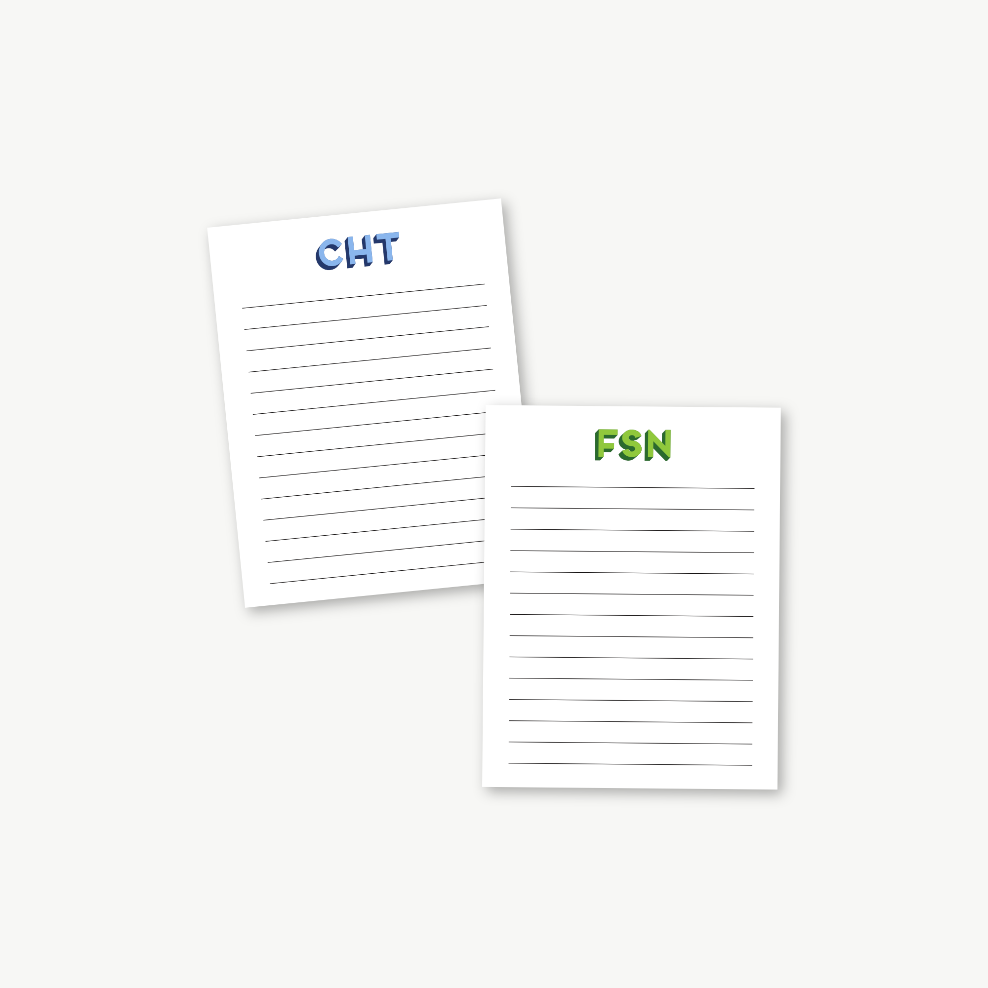 personalized name notepad, lined notepad, monogram stationary / stationary, teacher gift, to do list, grad gift, colorful stationery