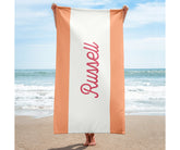 Center Stripe Custom Beach Towel