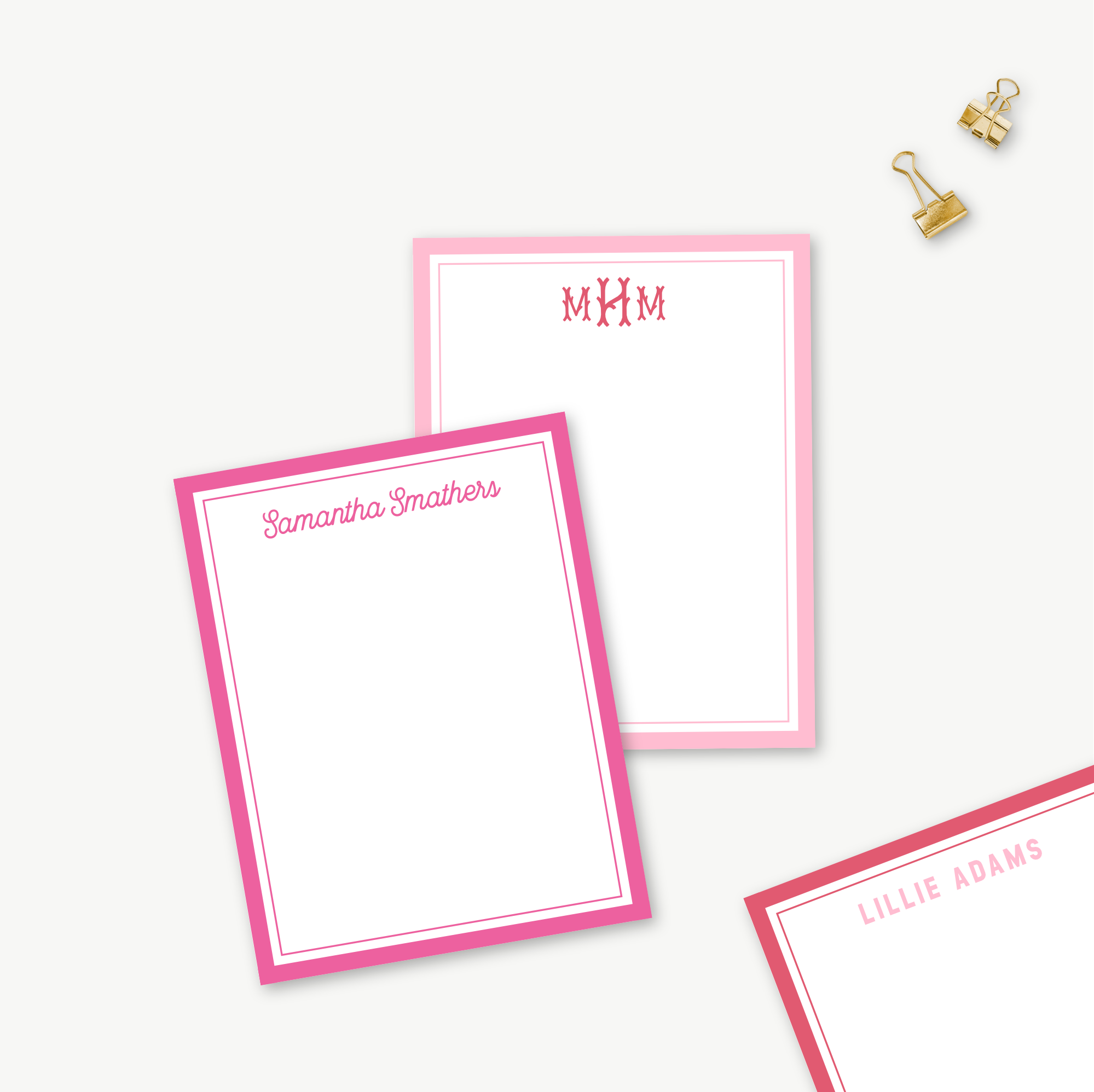 monogram notepad, personalized notepad, custom notepad, monogram stationery, personalized stationery, custom stationery, custom gift, personalized gift