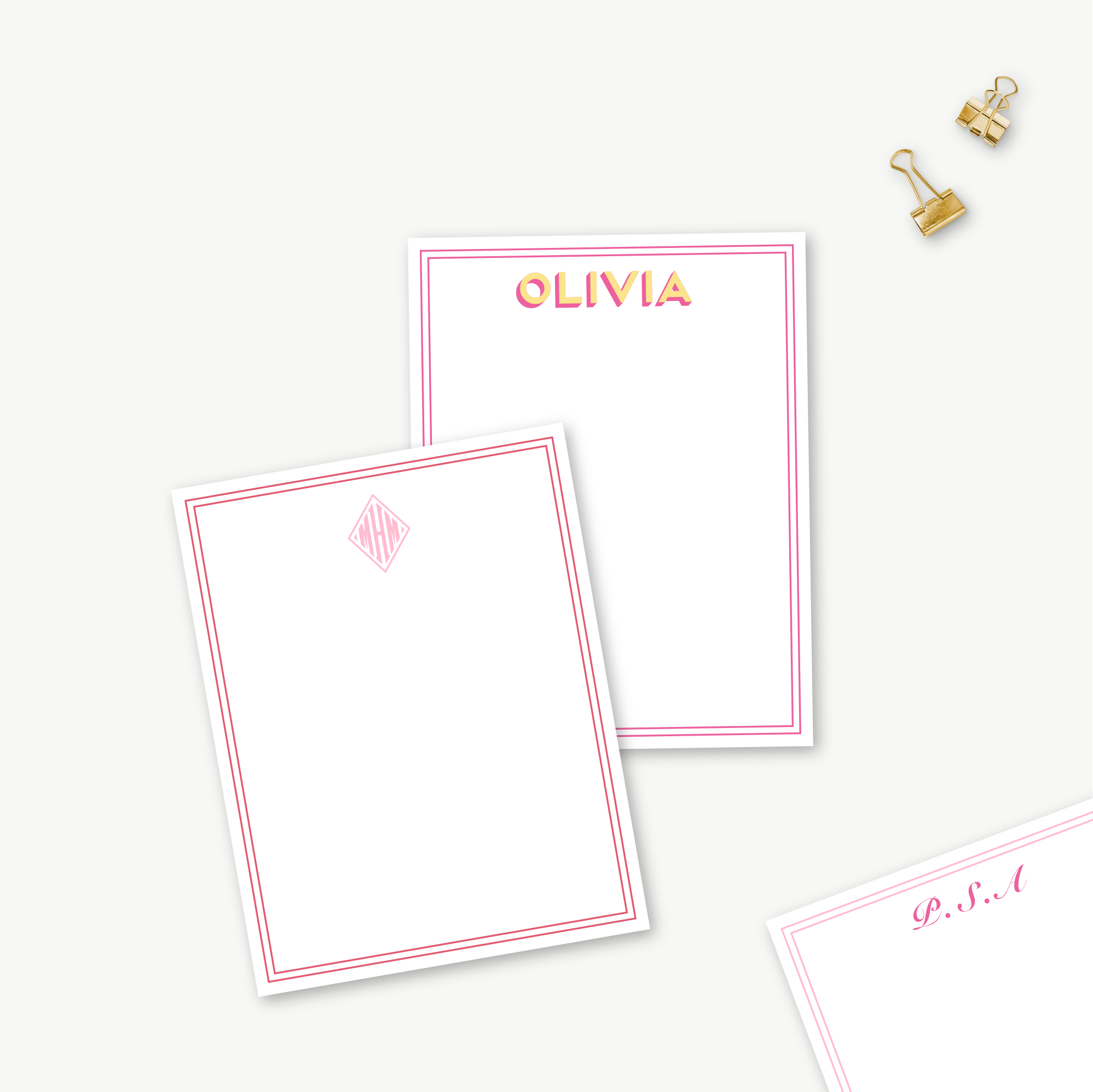 monogram notepad, personalized notepad, custom notepad, monogram stationery, personalized stationery, custom stationery, custom gift, personalized gift