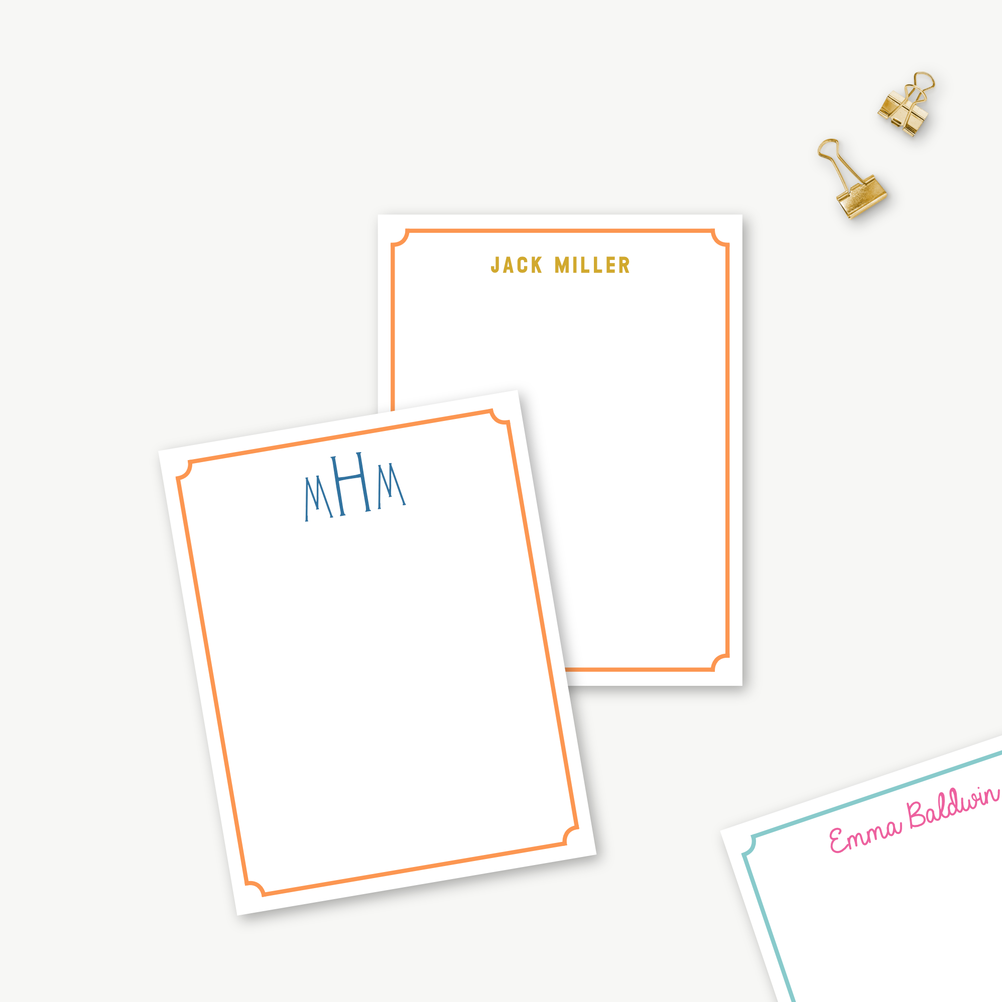 monogram notepad, personalized notepad, custom notepad, monogram stationery, personalized stationery, custom stationery, custom gift, personalized gift