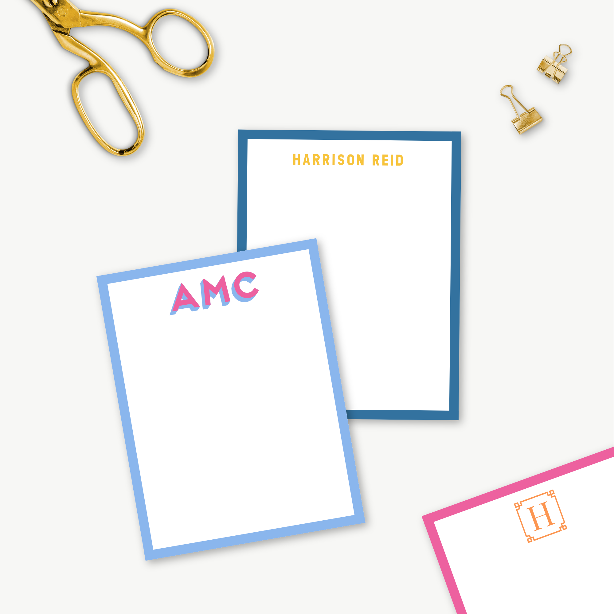 monogram notepad, personalized notepad, custom notepad, monogram stationery, personalized stationery, custom stationery, custom gift, personalized gift