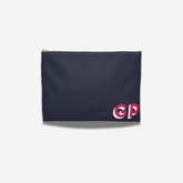 Corner Monogram Clutch