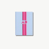 Gingham Monogram Stripe Journal