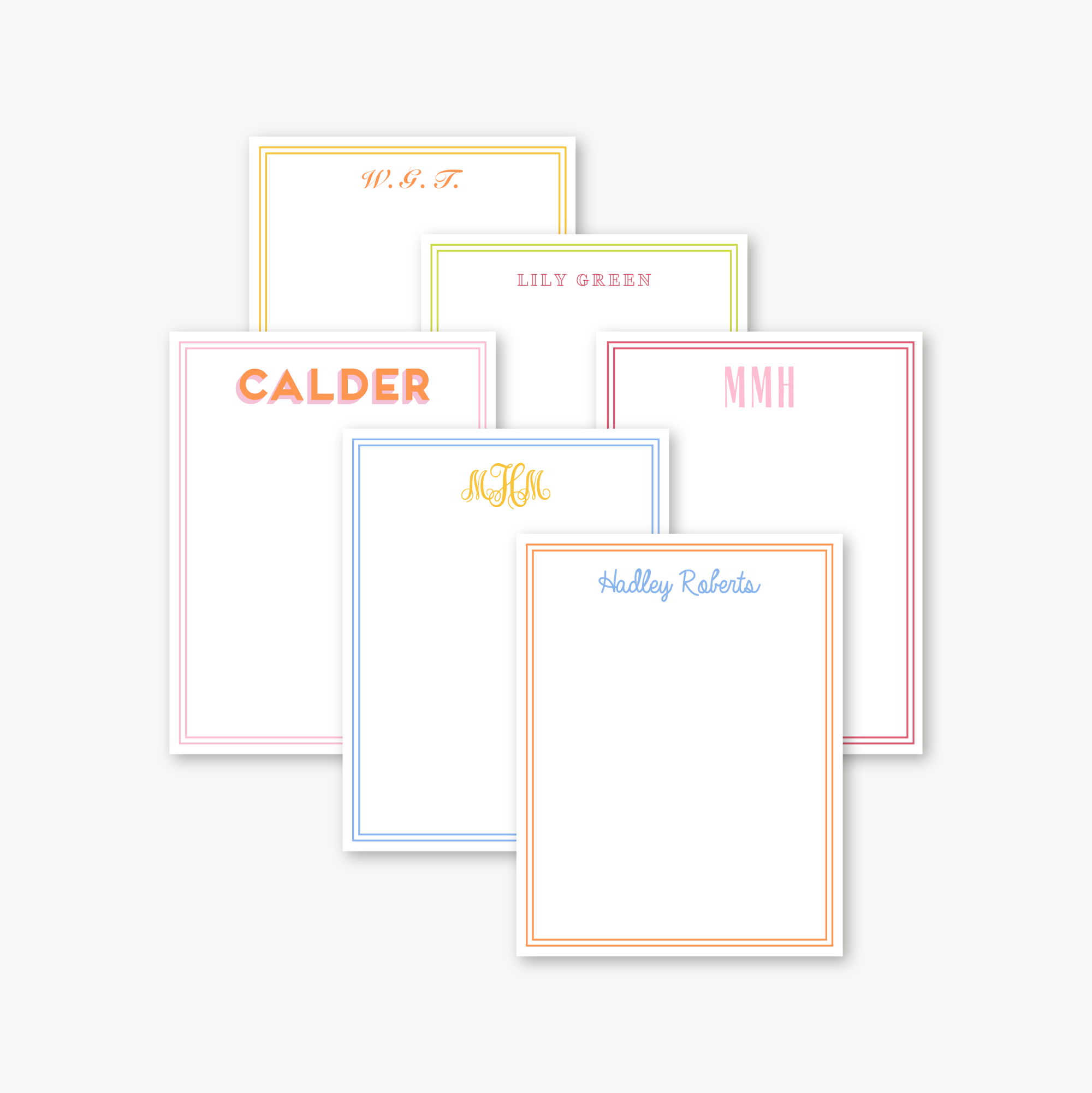 monogram notepad, personalized notepad, custom notepad, monogram stationery, personalized stationery, custom stationery, custom gift, personalized gift