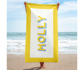 Preppy Personalized Beach Towel