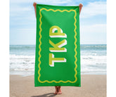 Scallop Colorful Monogram Beach Towel