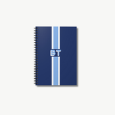 Monogram Stripe Notebook