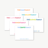 Colorful Family Plus Flat Card Set