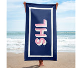 Border Monogram Beach Towel