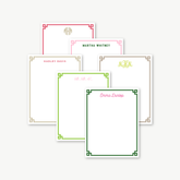 monogram notepad, personalized notepad, custom notepad, monogram stationery, personalized stationery, custom stationery, custom gift, personalized gift, greek key