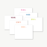 Initial Heart Flat Card Set