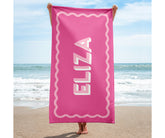 Scallop Colorful Personalized Beach Towel