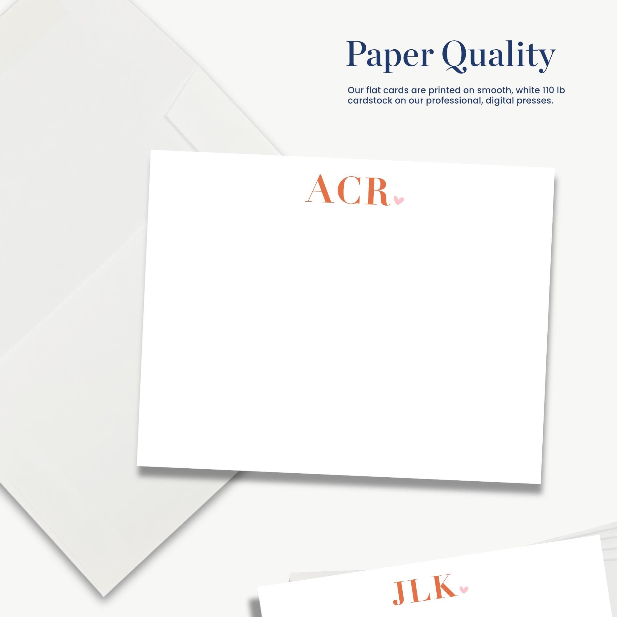 The image is a white card with the text "Paper Quality" and "ACR" printed on it.