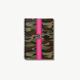 Camo Monogram Stripe Notebook