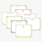 Greek Key Border Flat Card Set