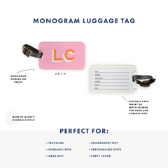 Double Monogram Luggage Tag
