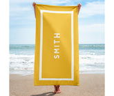 Custom Beach Towel with Border