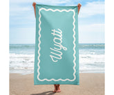 Scallop Personalized Beach Towel