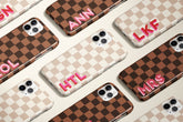 Check Corner Monogram Phone Case