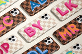 Check Double Monogram Phone Case