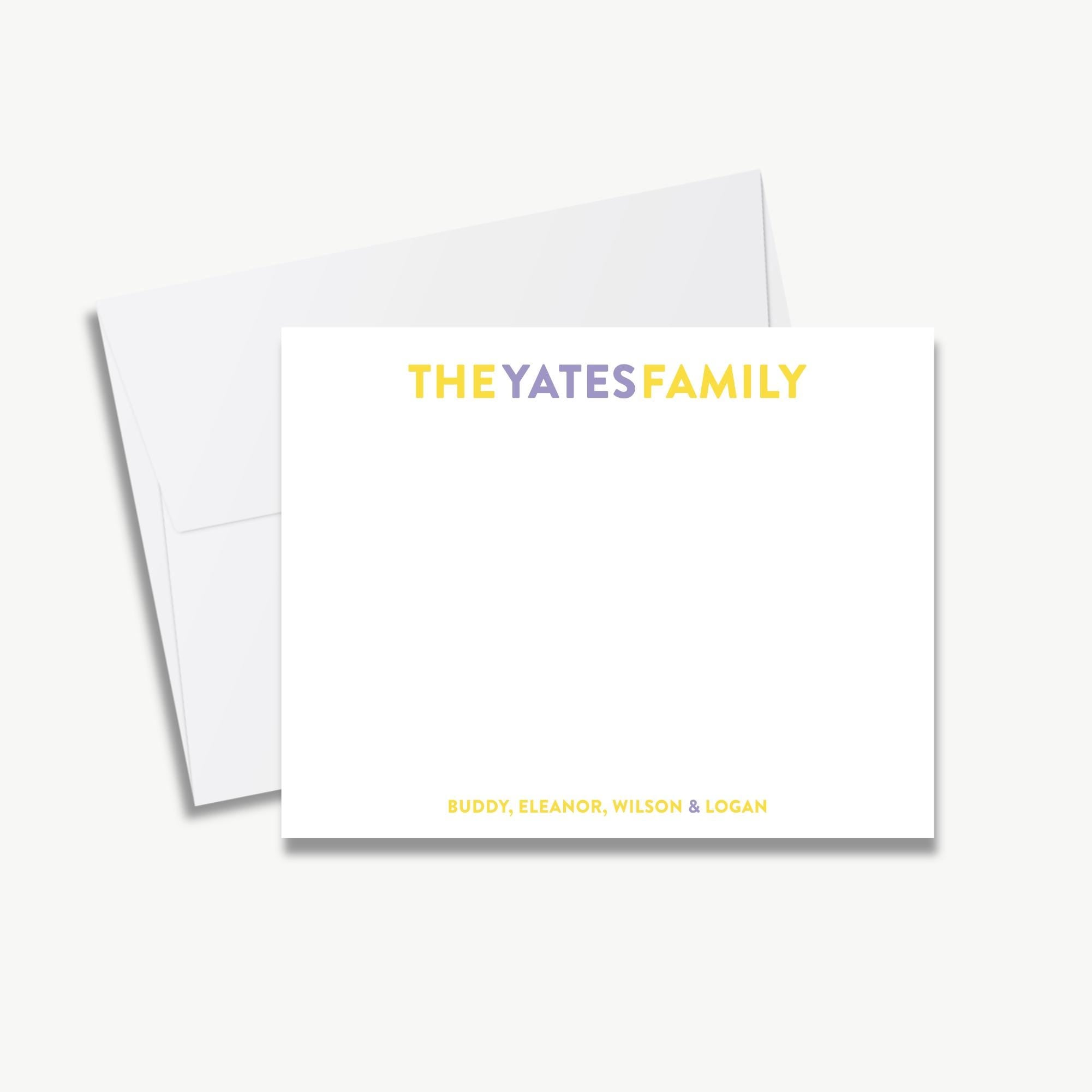 A white envelope with a blank card inside, both placed on a white background.