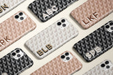 Geo Corner Monogram Phone Case