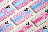 Geo Monogram Stripe Phone Case
