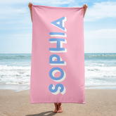 Personalized Solid Beach Towel
