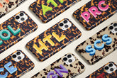 Tortoise Shell Triple Monogram Phone Case