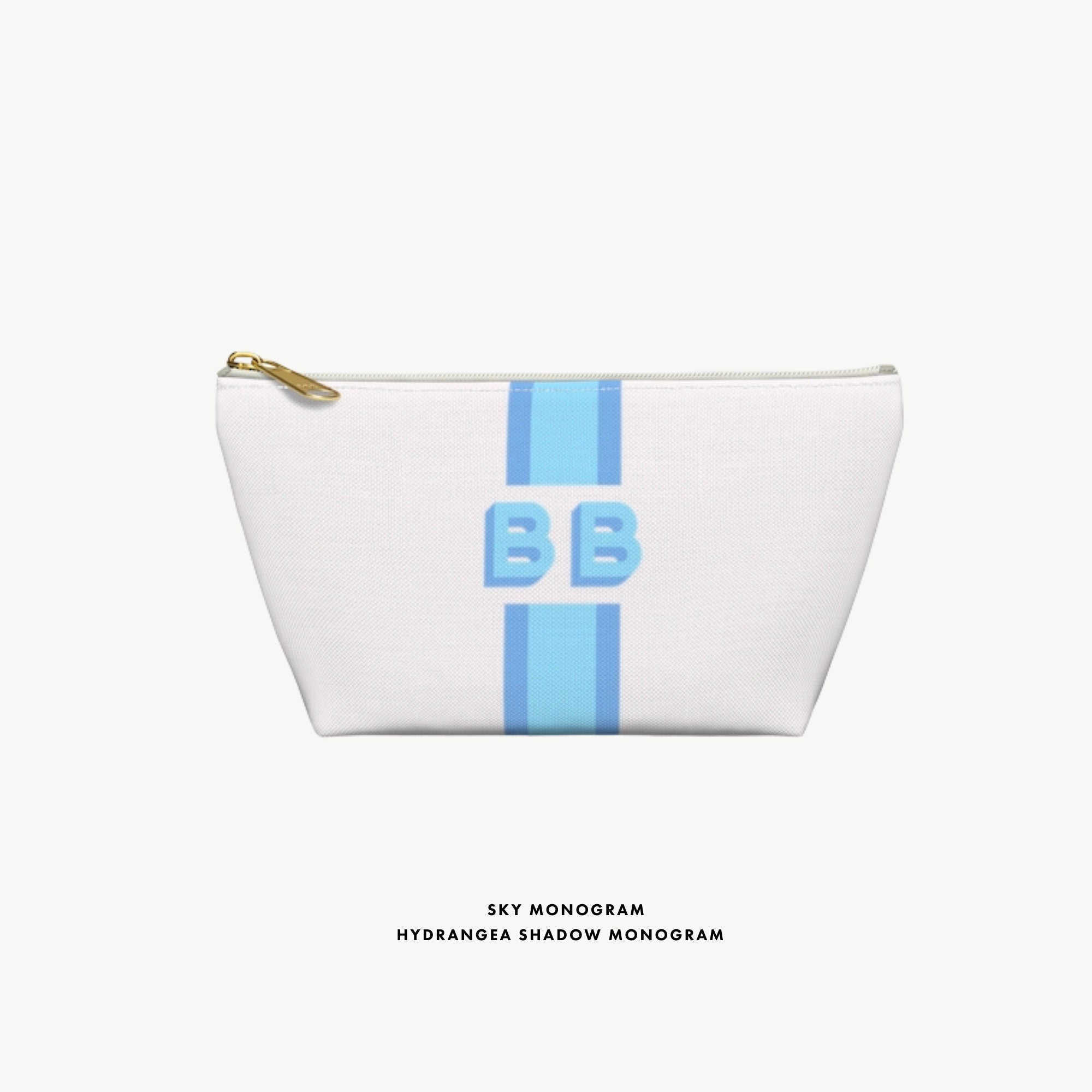 white canvas stripe shadow monogram accessory pouch set personalized makeup bag initial cosmetic bridesmaid gifts canvas makeup monogrammed