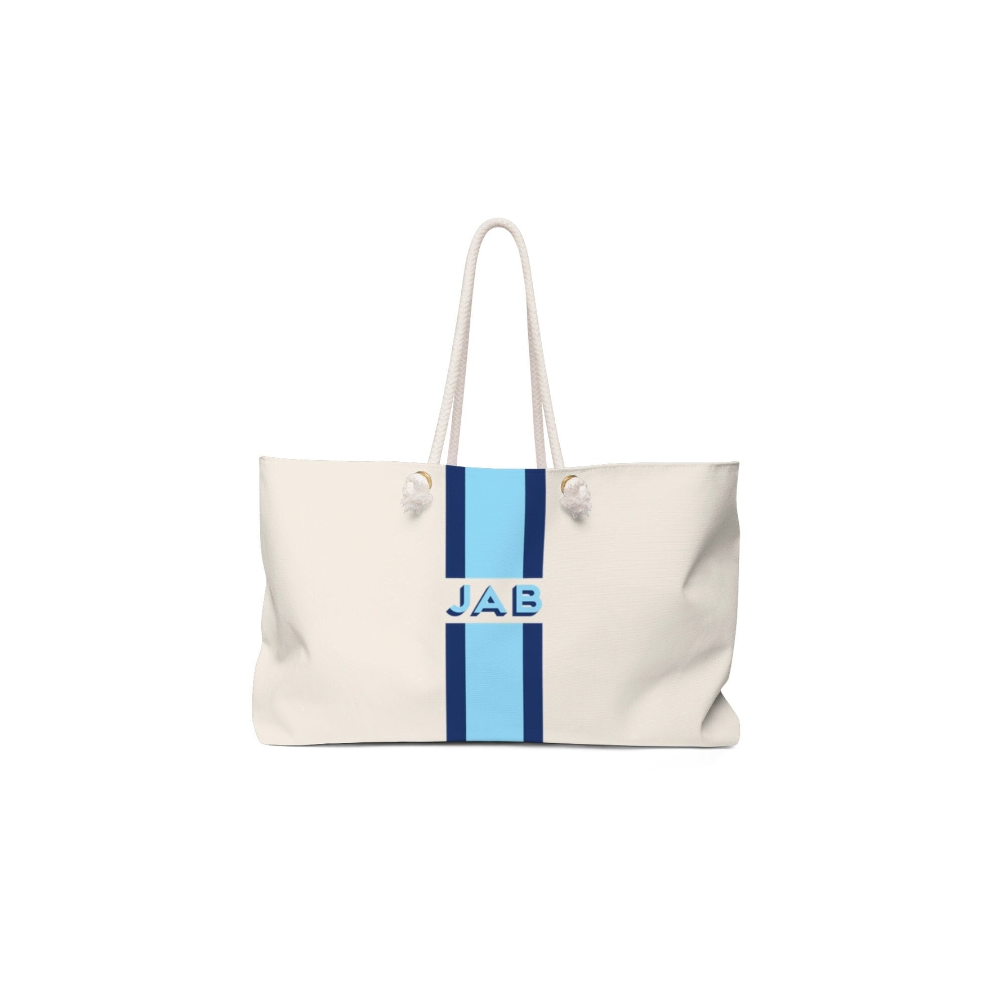 Women Blue Monogram Stripe Shoulder Bag