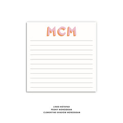 personalized notepad, lined notepad, monogram stationary / stationary, teacher gift, to do list, grad gift, colorful stationery