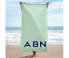 shadow monogram Custom Beach towels, Personalized beach towel, personalized bachelorette Party Gifts, monogram beach towels