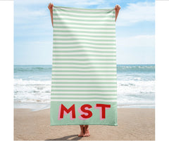 shadow monogram turkish stripe Custom Beach towels, Personalized beach towel, Personalized Bridesmaid Gift, personalized turkish towel