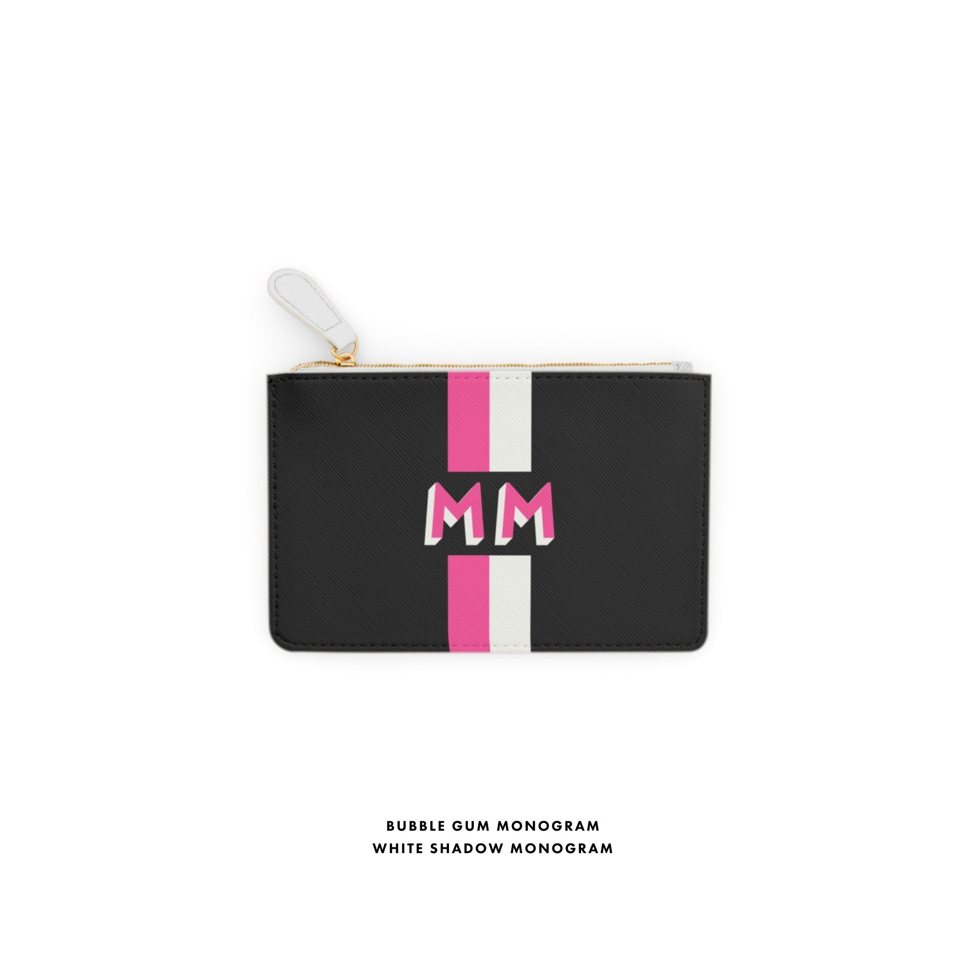 Shadow Monogram stripe black Leather coin purse monogram wallet personalized wallet custom monogram wallet saffiano vegan gifts for her