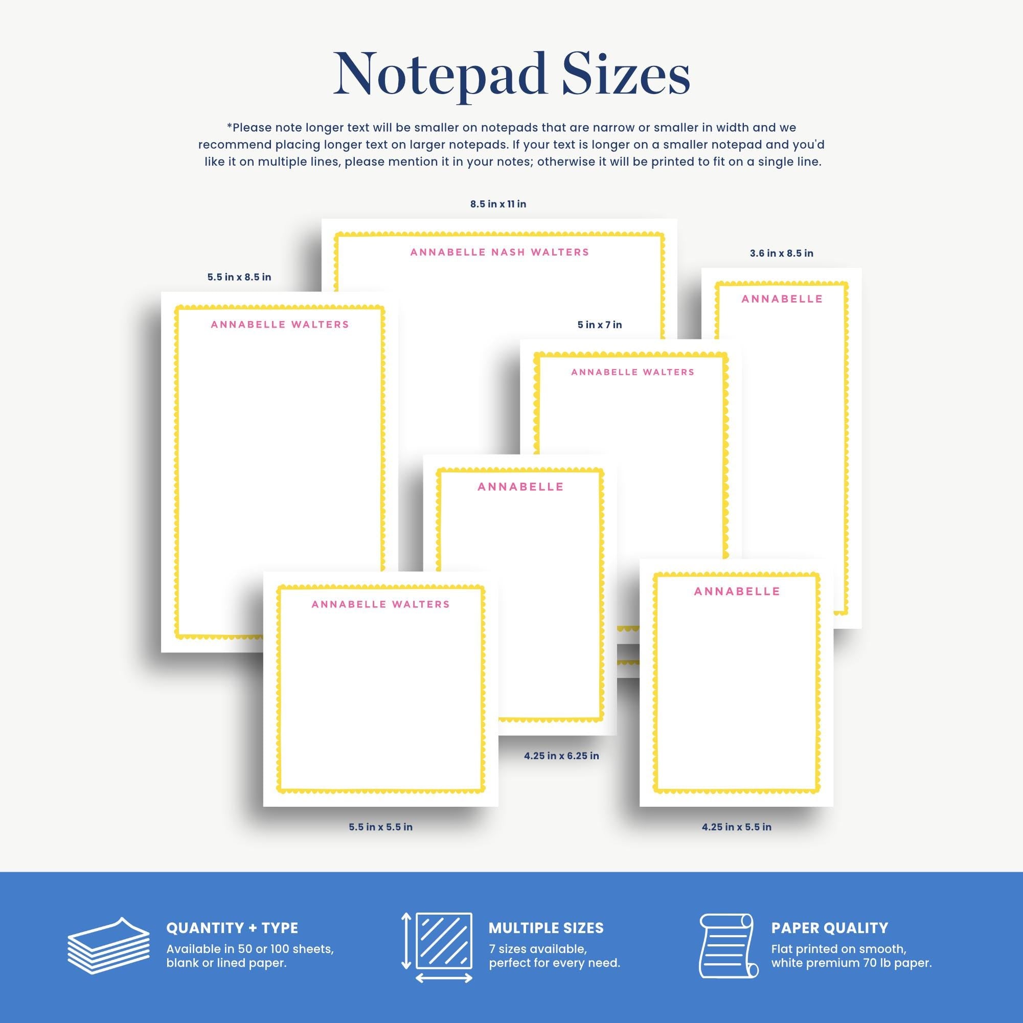 a variety of notebook sizes, including 5.5 x 5.5 inches, 5.5 x 5.5 inches, and 5.5 x 5.5 inches, as well as a collection of notebooks with different sizes and types.