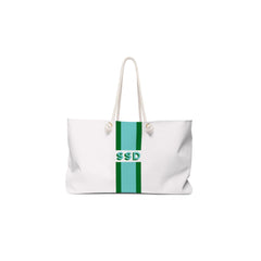 White Monogram Shadow Monogram Beach Bag Weekender Bag Personalized Travel Tote Initial Bridesmaid Gift Bridal Gift Tote Cute