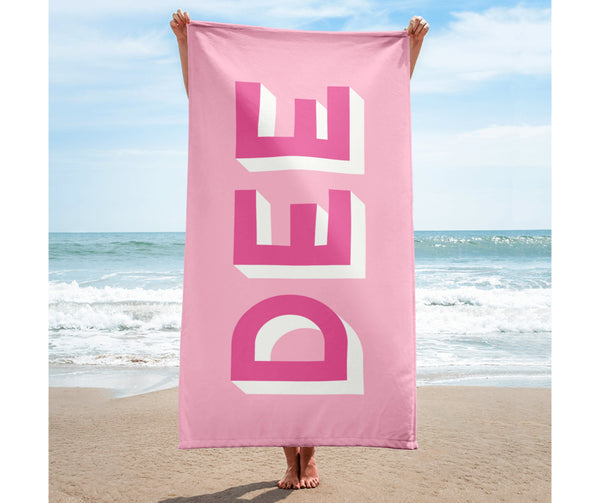 Oversized Beach Towel. – The Monogram Shoppe